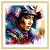 Samurai Asian Warrior Woman Portrait