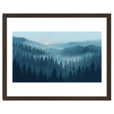 Misty Evergreen Forest: Moody Atmospheric Landscape thumbnail