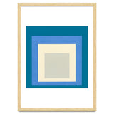 JOSEF ALBERS - HOMAGE TO THE SQUARE: BLUE WHITE GREY thumbnail