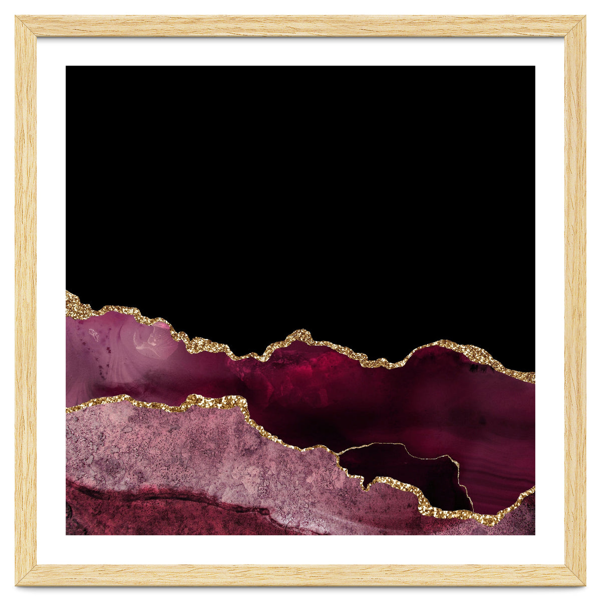 Burgundy & Gold Agate Texture 10