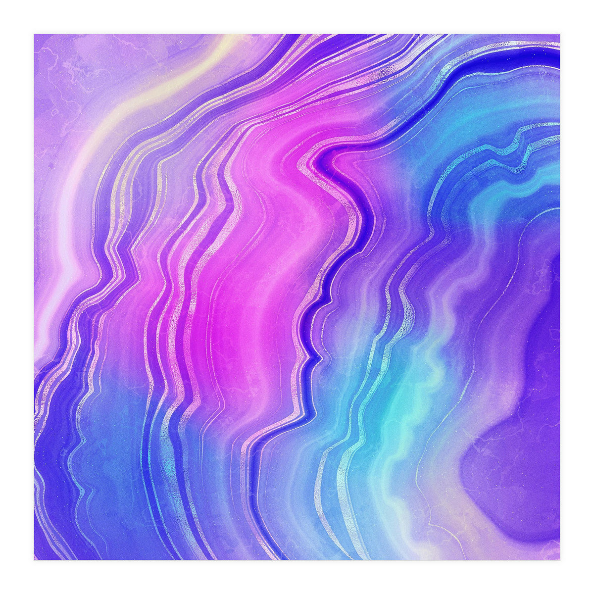 Neon Agate Texture 09 (Print Only)