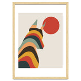 Dog Years, Rainbow Bohemian Animal, Pets Rise Dogs Retro, Eclectic Contemporary Solo thumbnail