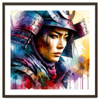 Samurai Asian Warrior Woman Portrait