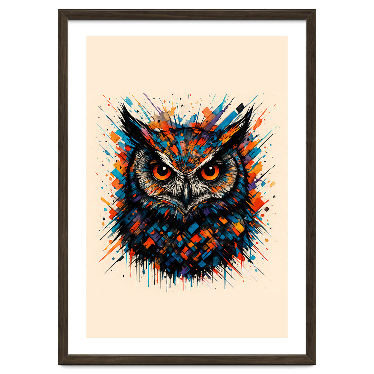 Owl Animal Watercolor