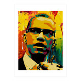 Malcolm X Colorful Abstract Art 2 (Print Only) thumbnail