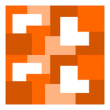 Orange Abstract Square Tiles (Print Only) thumbnail