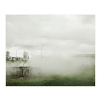 A source covered in steam from a hot spring - Iceland (Print Only)