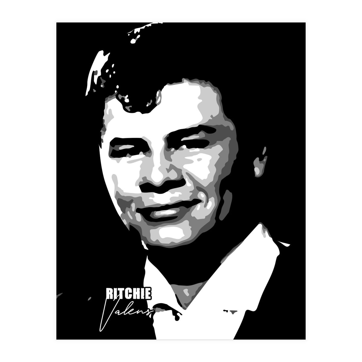Ritchie Valens American Rock Musician Legend (Print Only)