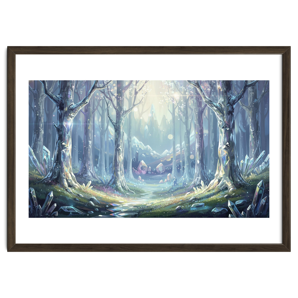 Crystal Forest: Ethereal Fantasy Landscape