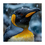 King Penguin Close Up In The Rain (Print Only) thumbnail