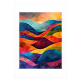 Abstract Rainbow Mountain Landscape (Print Only) thumbnail