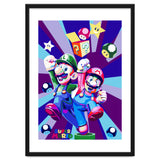 Mario Luigi Popart Cartoon Pop Art thumbnail