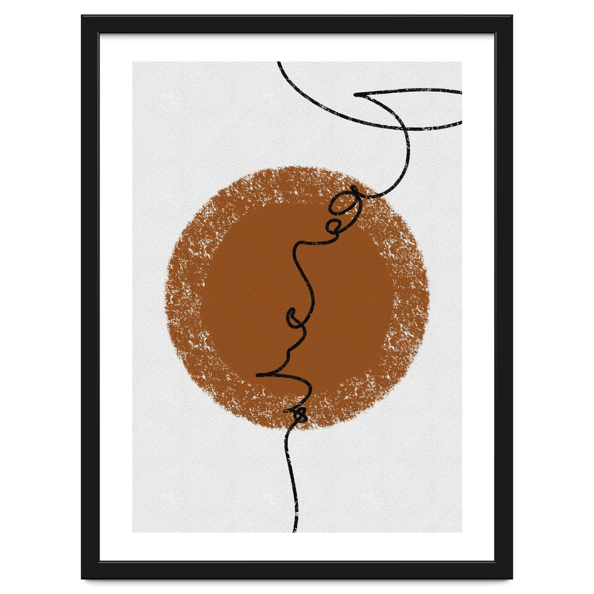 Abstract Brown and Black Lines