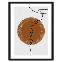 Abstract Brown and Black Lines