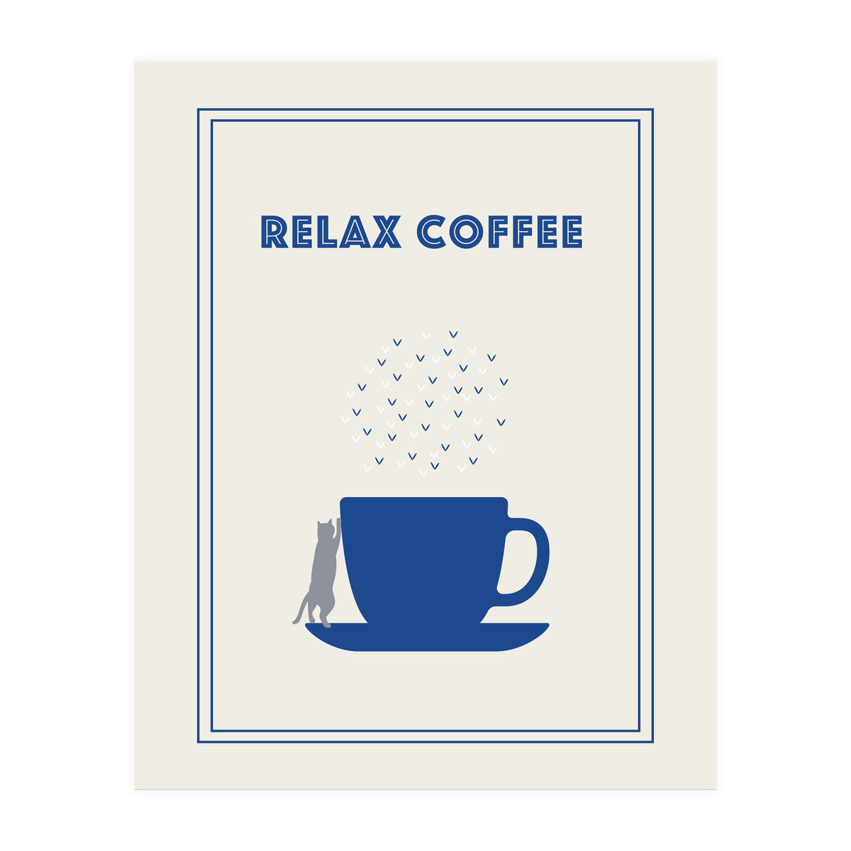 RELAX COFFEE CAT (Print Only)