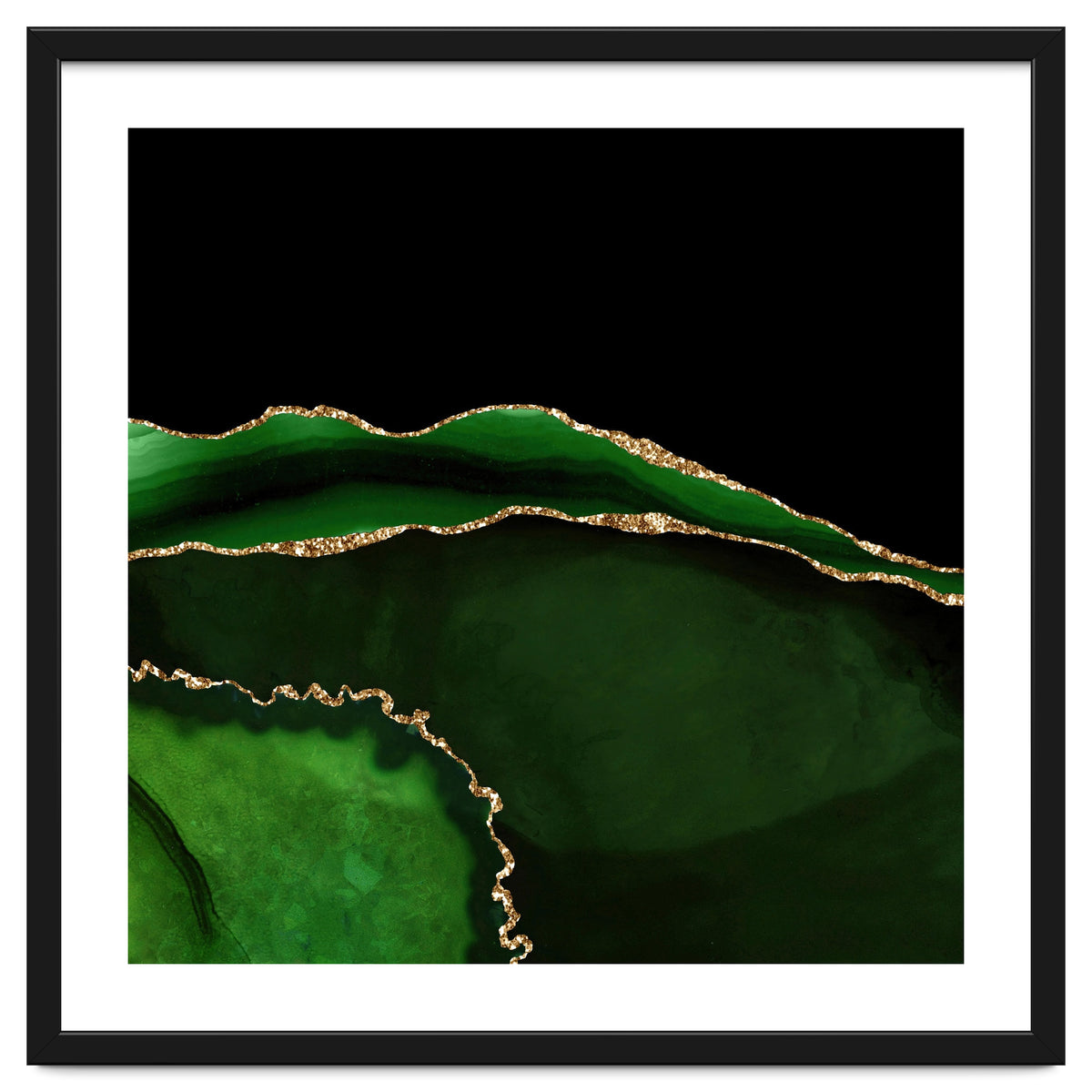 Green & Gold Agate Texture 05