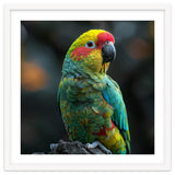 Vibrant Amazon Parrot Perched On A Branch thumbnail