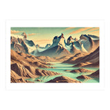 Vintage Chile, Torres Del Paine Poster (Print Only) thumbnail