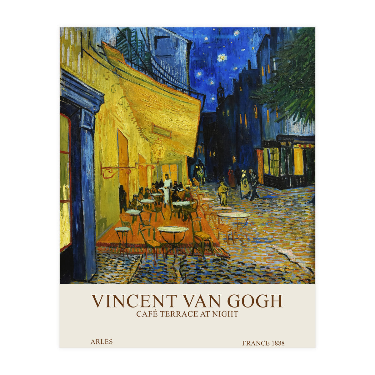 Vincent Van Gogh - Café terrace at night (Print Only)