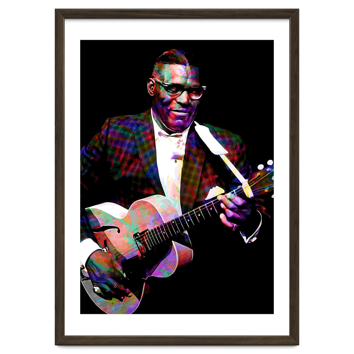 Howlin Wolf American Blues Guitarist Colorful