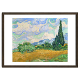 Wheat Field with Cypresses. thumbnail