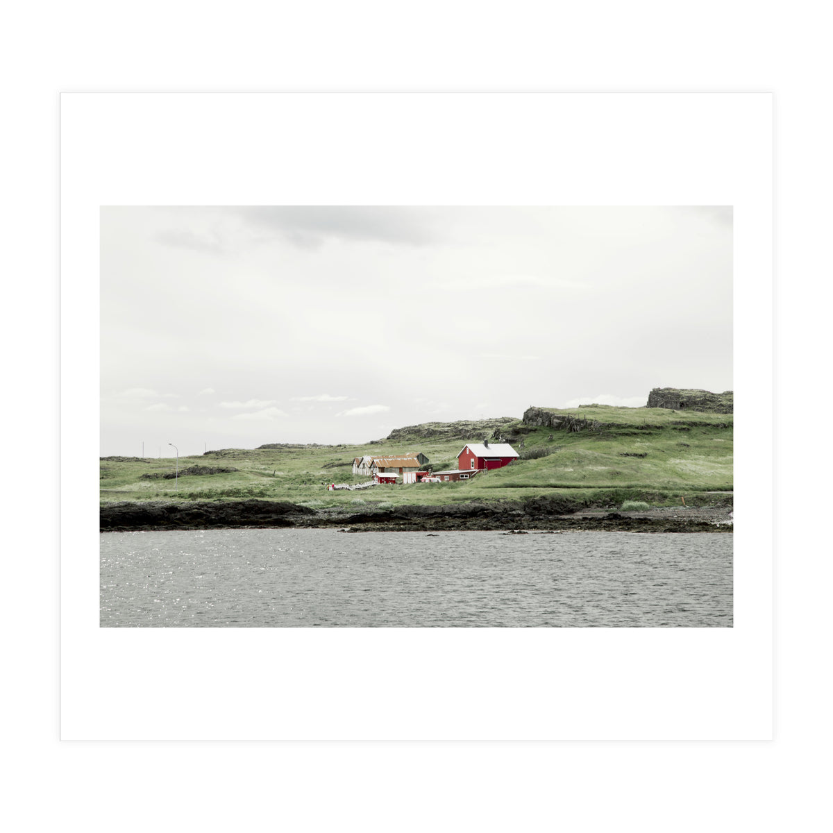 Red house on the shore - Iceland (Print Only)