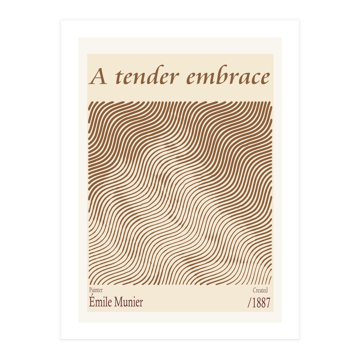 A Tender Embrace – Émile Munier (1887) (Print Only)