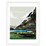 Graze, Cattle Nature Landscape Painting, Mountains Wild Adventure Cows, Animals Grassland Bohemian thumbnail