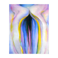 Georgia O’Keeffe – Grey Line with Black, Blue and Yellow (1923) | Elegant Abstract Modernist Composition with Bold Color Contrast (Print Only)