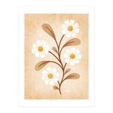Vintage Beige Daisies (Print Only) thumbnail