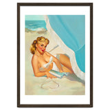 Pinup Sexy Blonde On The Beach thumbnail