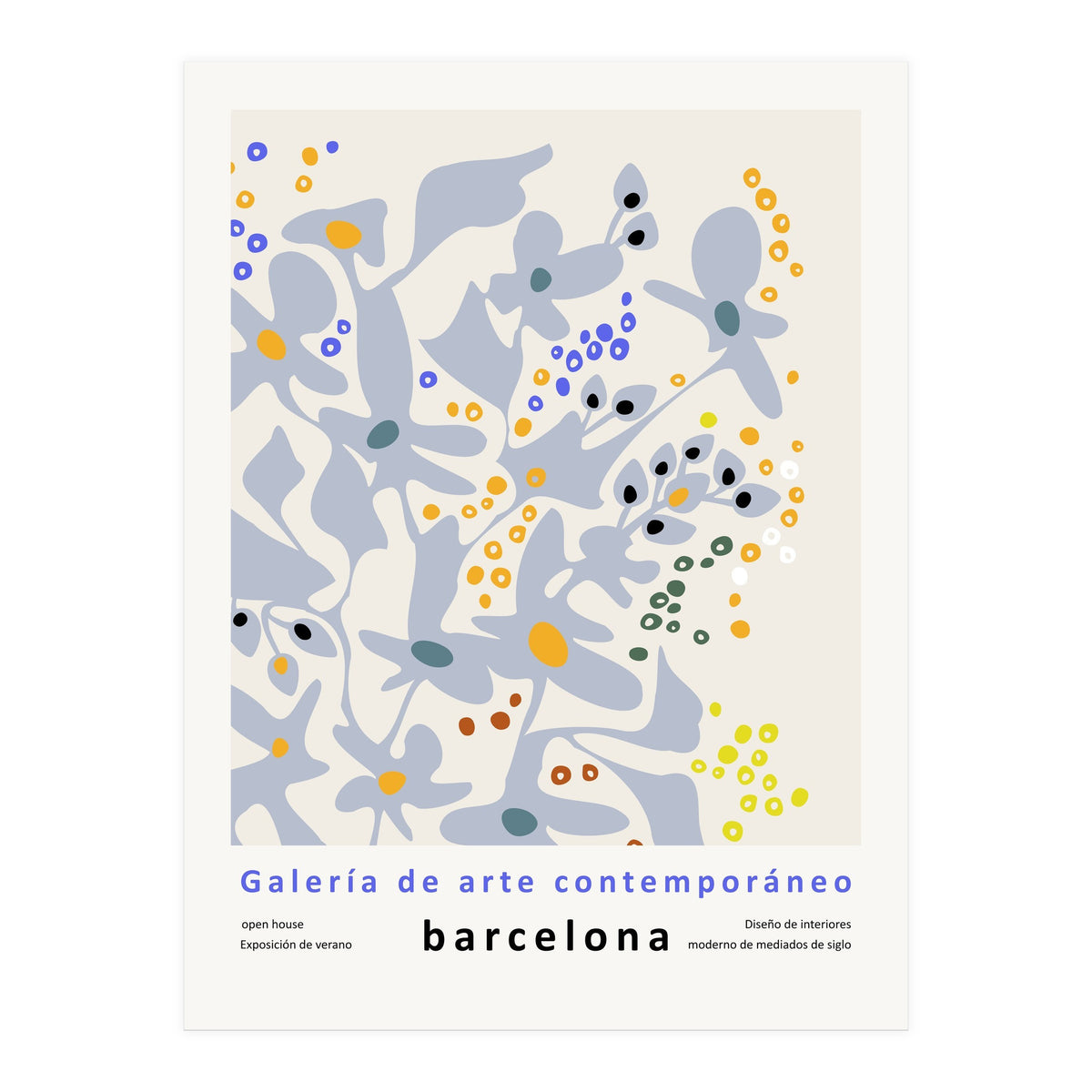 Contemporary art gallery Barcelona design and interior (Print Only)
