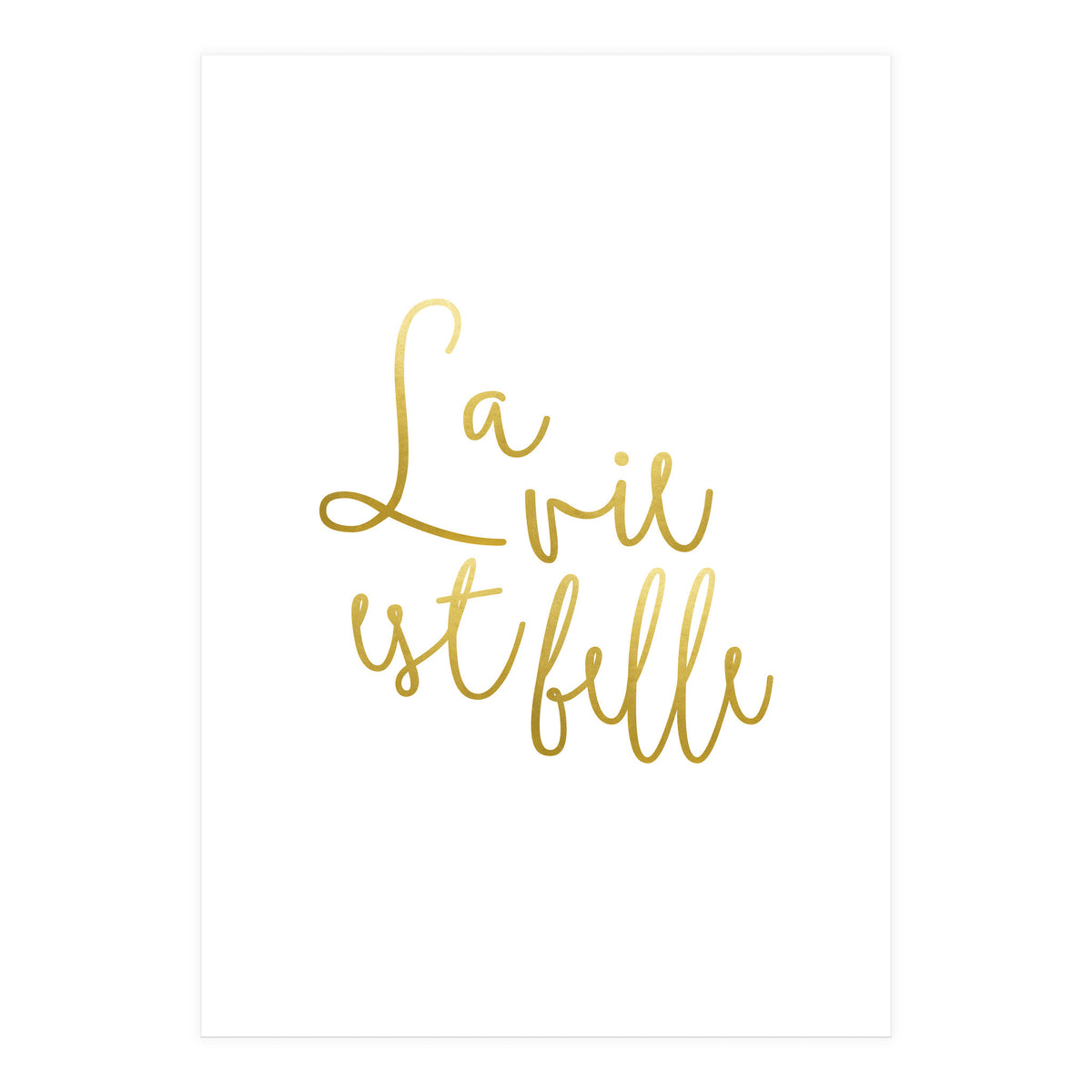 La vie est belle #society6 #typography #buyart (Print Only)