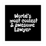 World's most coolest and awesome lawyer (Print Only) thumbnail
