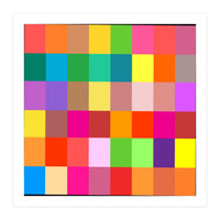 Colorful Rainbow Squares Patch (Print Only)