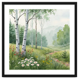 Birch Grove Serenity: A Meadow Wildflower Path thumbnail