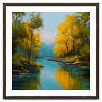 Serene Autumn River Landscape
