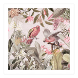 Colorful Parrots In Flower And Fruit Tropical Jungle (Print Only) thumbnail