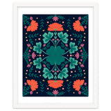 Clovers And Flowers Teal and Orange thumbnail