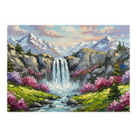 Alpine Waterfall Serenade (Print Only)