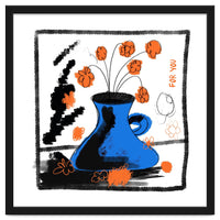 blue vase