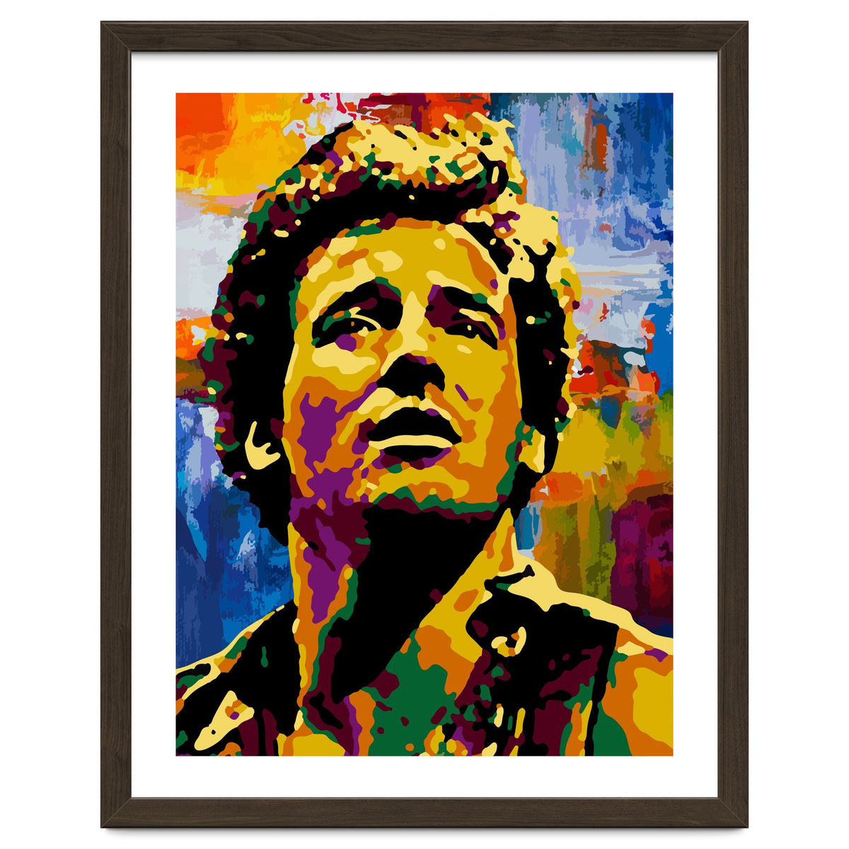 Bruce Springsteen Colorful abstract