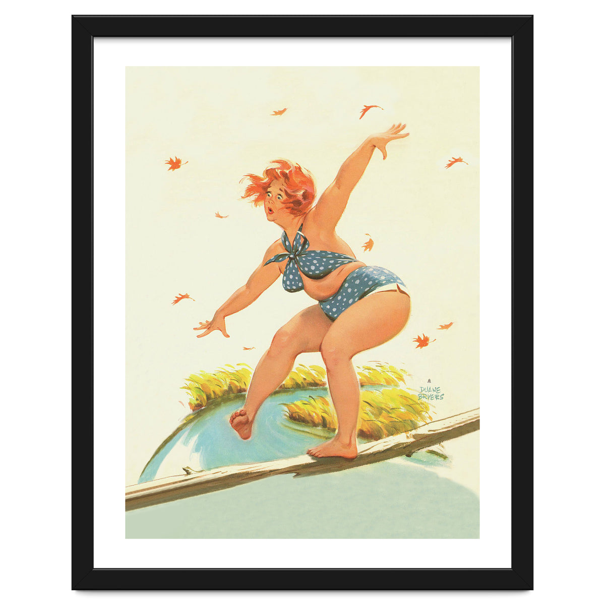 Sudden Wind On A Wooden Beam