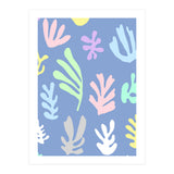 Matisse Colorful Leaves Blue (Print Only) thumbnail