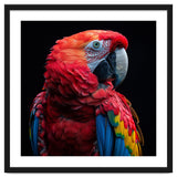 Scarlet Macaw Parrot Close Up Portrait thumbnail