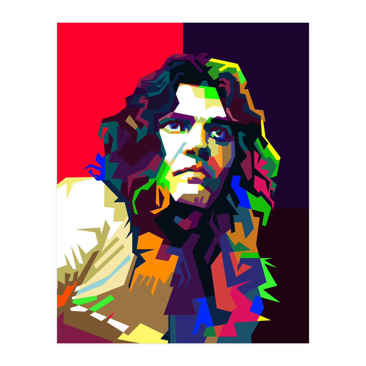 Tommy Bolin Classic Rock Guitar Art WPAP (Print Only)