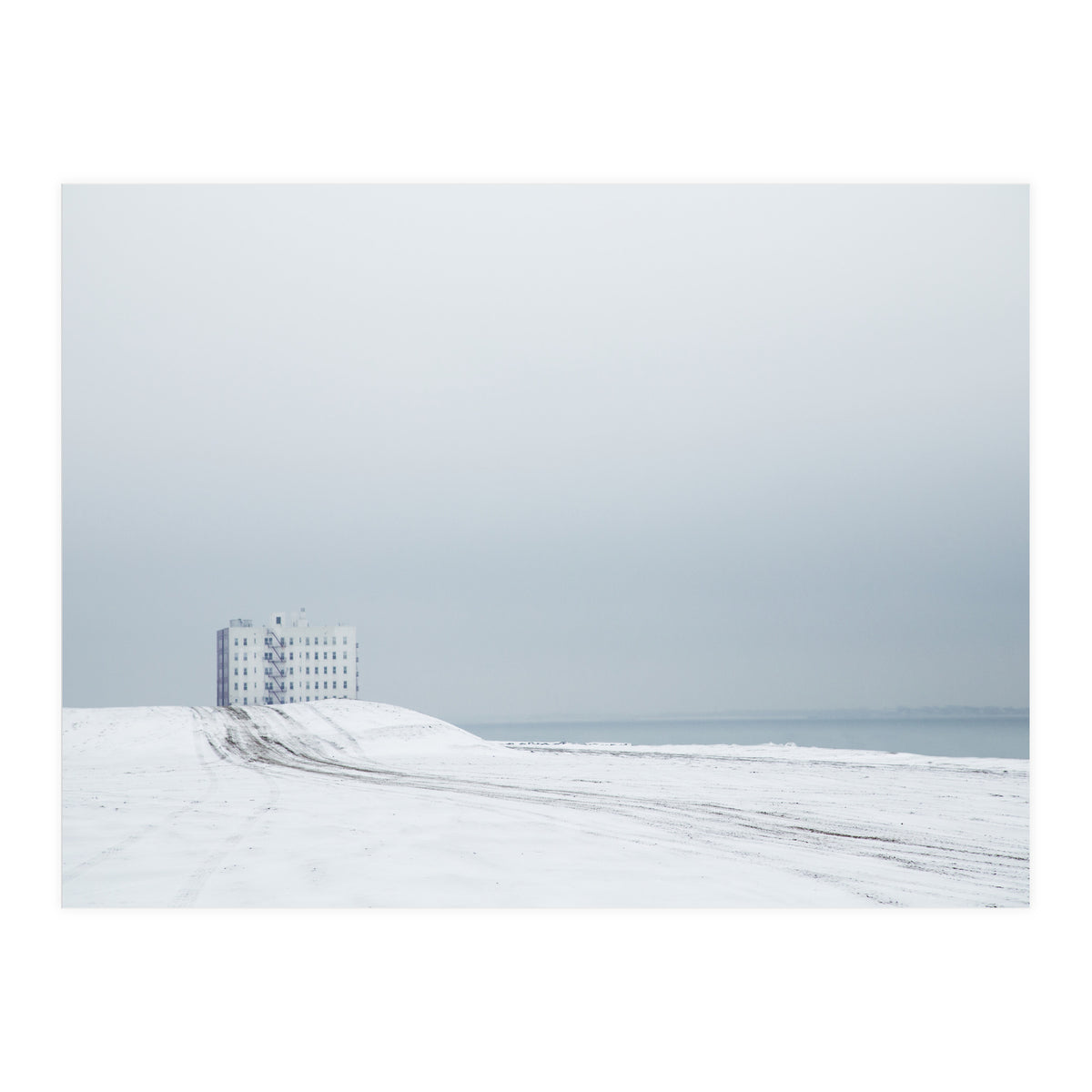 White Building - Winter seascape (Print Only)