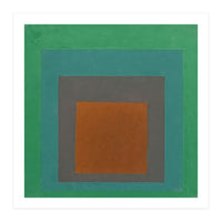 JOSEF ALBERS - HOMAGE TO THE SQUARE GREY BROWN GREEN (Print Only)