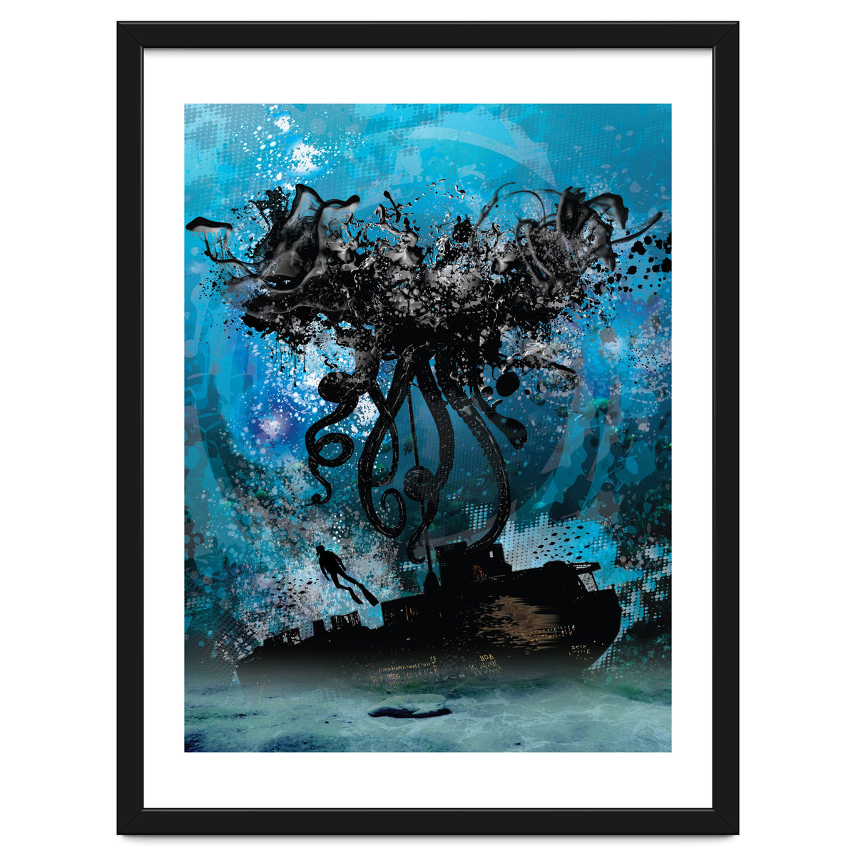 Ink Octopus Shipwreck