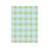 Minimalist Finn And Jake Seamless Cartoon Pattern (Print Only) thumbnail